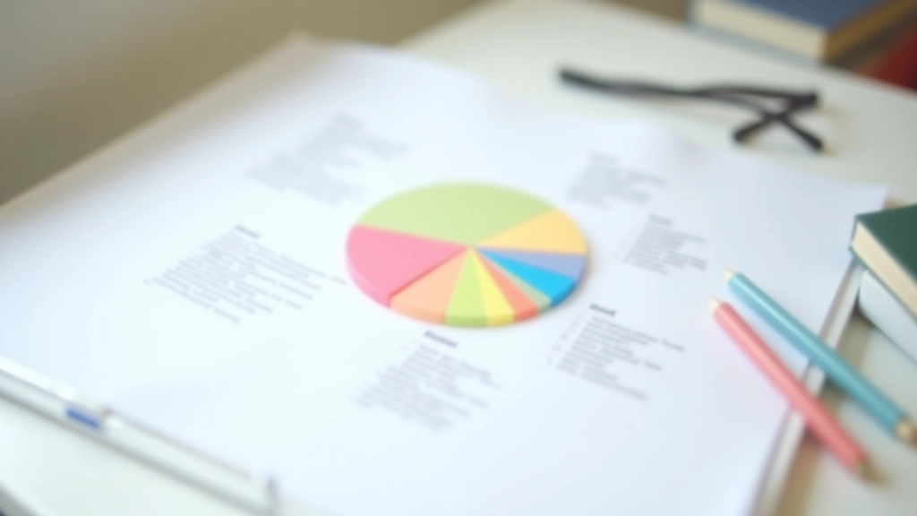 Tableau blanc avec graphique circulaire montrant la répartition des dépenses par catégorie